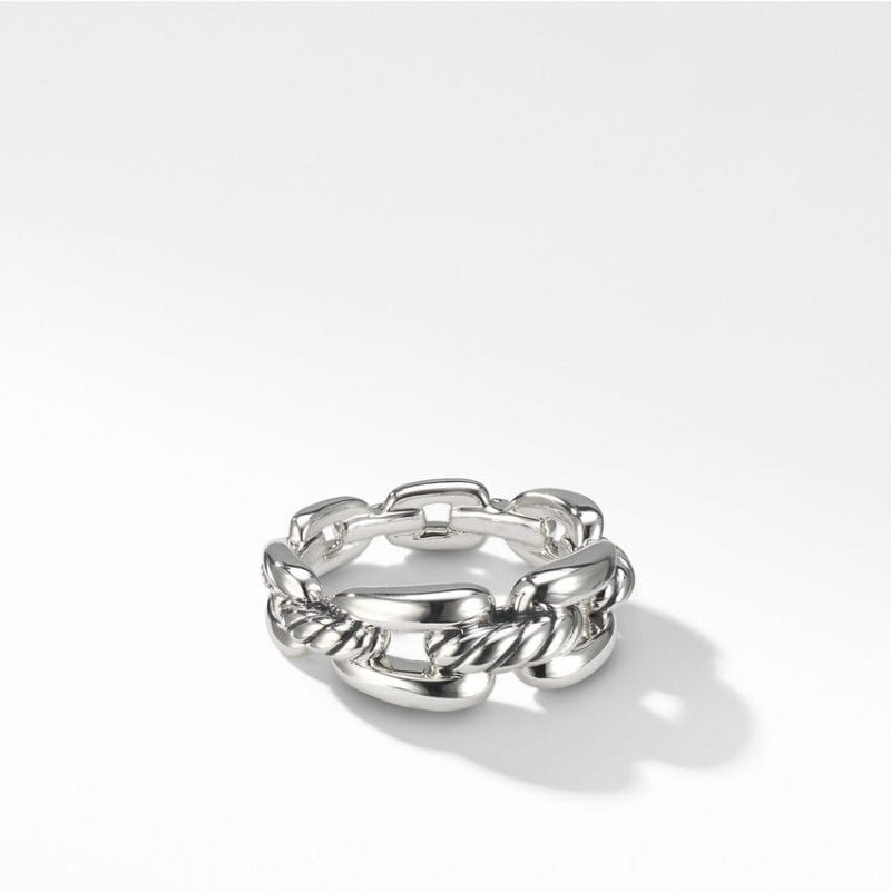 David Yurman Wellesley Chain Link Ring, 8mm, Size 7