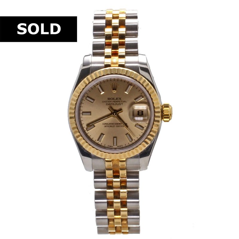 Bailey's Certified Pre-Owned Rolex 2007 18k Yellow Gold & Stainless 26mm Datejust
