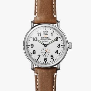 Shinola Runwell 41mm Brown Leather Strap Men's Watch