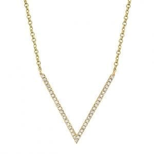 Bailey’s Goldmark Collection Chevron Diamond Pendant Necklace Necklaces & Pendants Bailey's Fine Jewelry