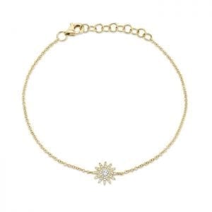 Bailey’s Icon Collection Sunburst Bracelet in 14k Yellow Gold Bracelets Bailey's Fine Jewelry