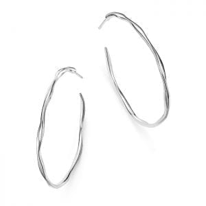 ippolita silver squiggle hoop earrings