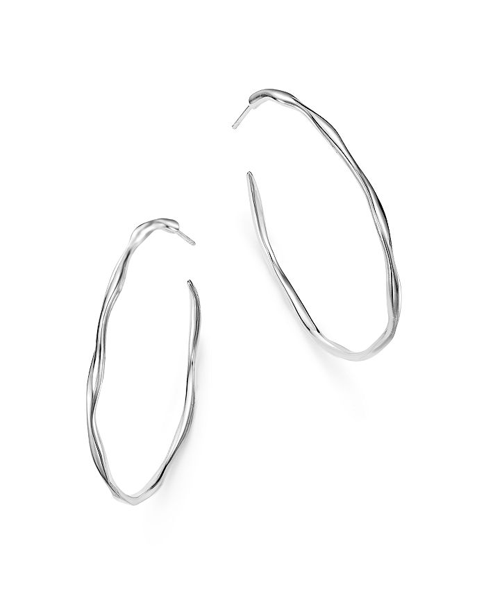 ippolita silver squiggle hoop earrings