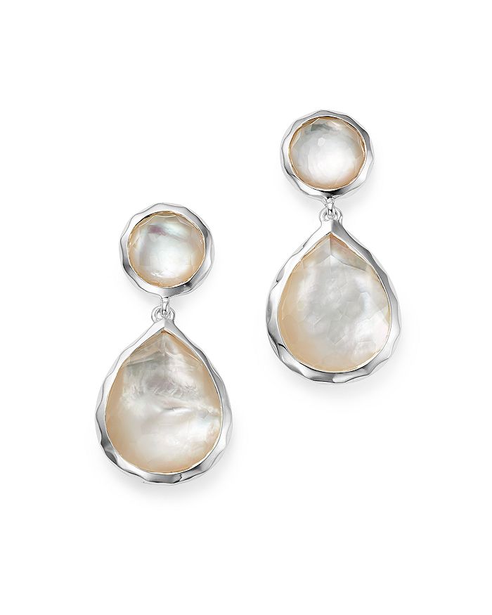 Ippolita Rock Candy Sterling Silver Snowman Earrings in Mother of Pearl