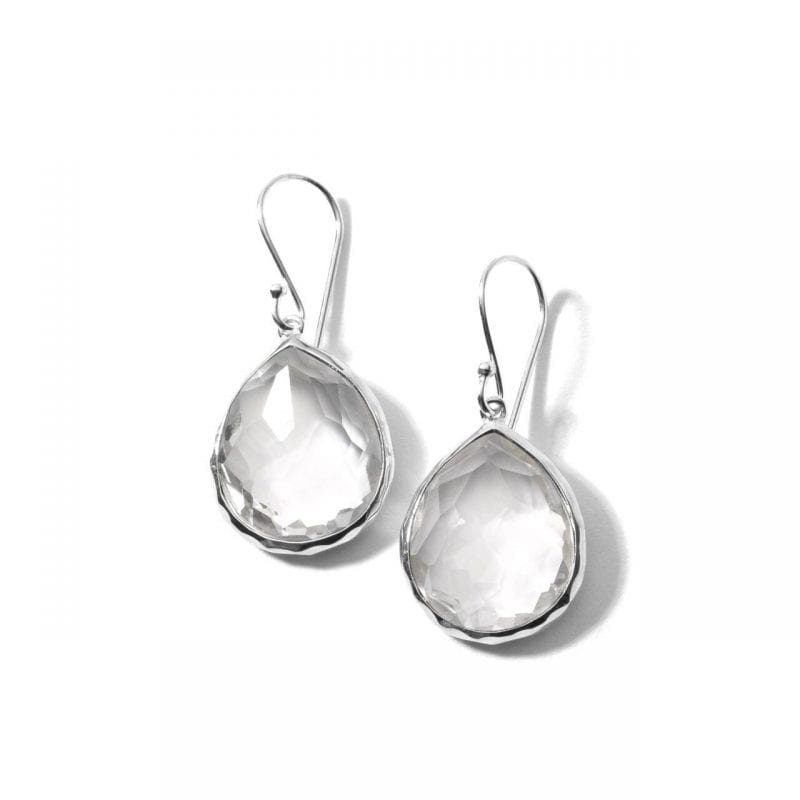 Ippolita Sterling Silver Rock Candy Teardrop Earrings in Clear Quartz