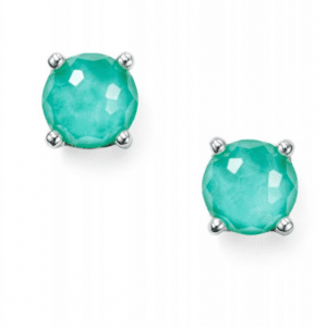 Ippolita Rock Candy Sterling Silver Single Stud Earring in Turquoise Earrings Bailey's Fine Jewelry