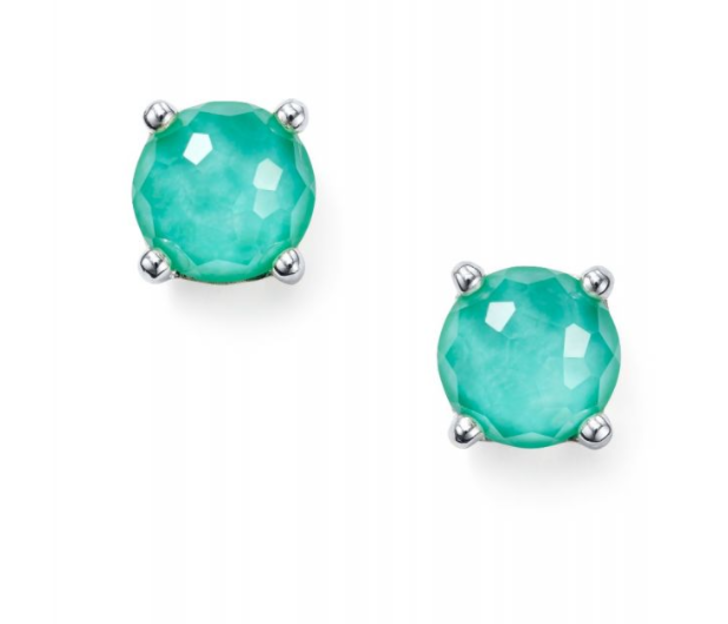 Ippolita Rock Candy Sterling Silver Single Stud Earring in Turquoise