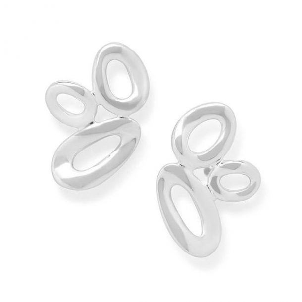 Ippolita Cherish Cluster Link Earrings in Sterling Silver