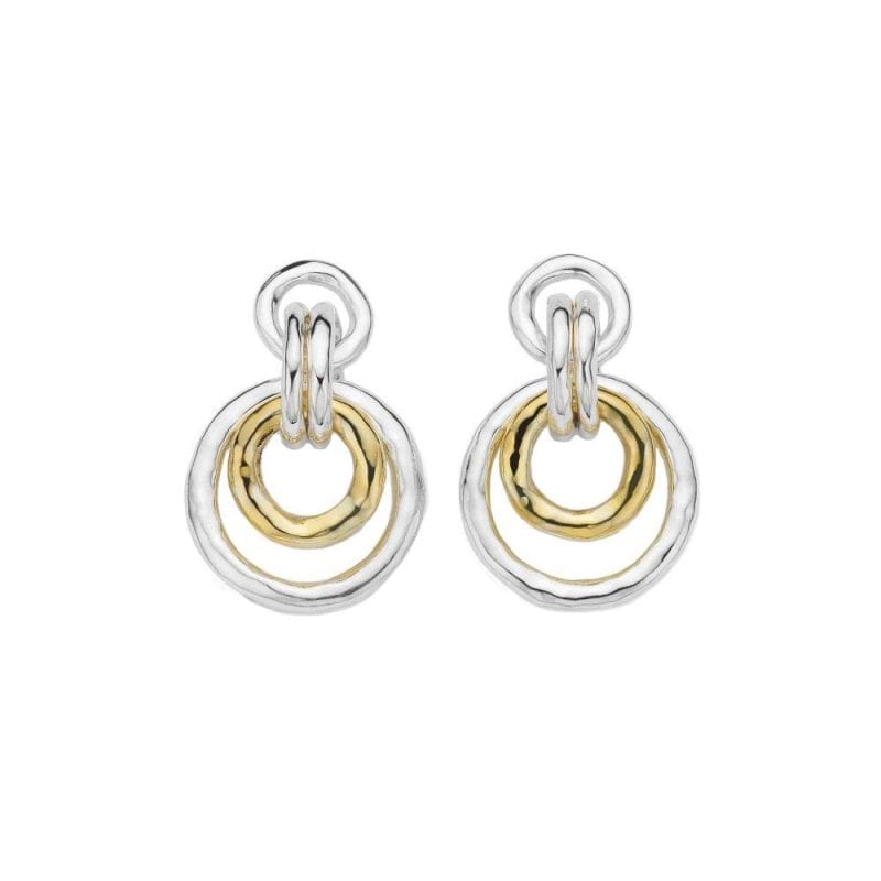 Ippolita Chimera Jet Set Post Earrings in Sterling Silver and 18kt Yellow Gold