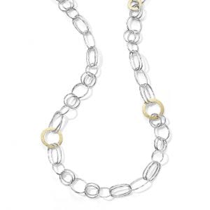 Ippolita Chimera Classico Chain in Sterling Silver and 18kt Yellow Gold, 42'