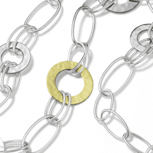 Ippolita Hammered Disc Necklace in Chimera
