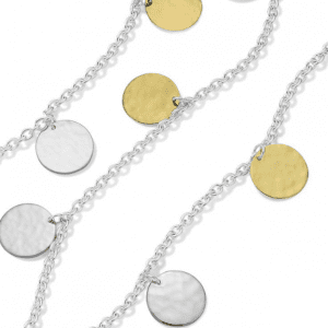 Ippolita Hammered Paillette Disc Necklace in Chimera