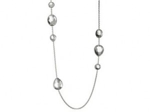 Ippolita Sterling Silver Rock Candy Gelato Station Necklace in Clear Quartz