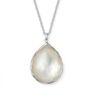Ippolita Sterling Silver Rock Candy Large Teardrop Pendant Necklace in Mother of Pearl Doublet Necklaces & Pendants Bailey's Fine Jewelry