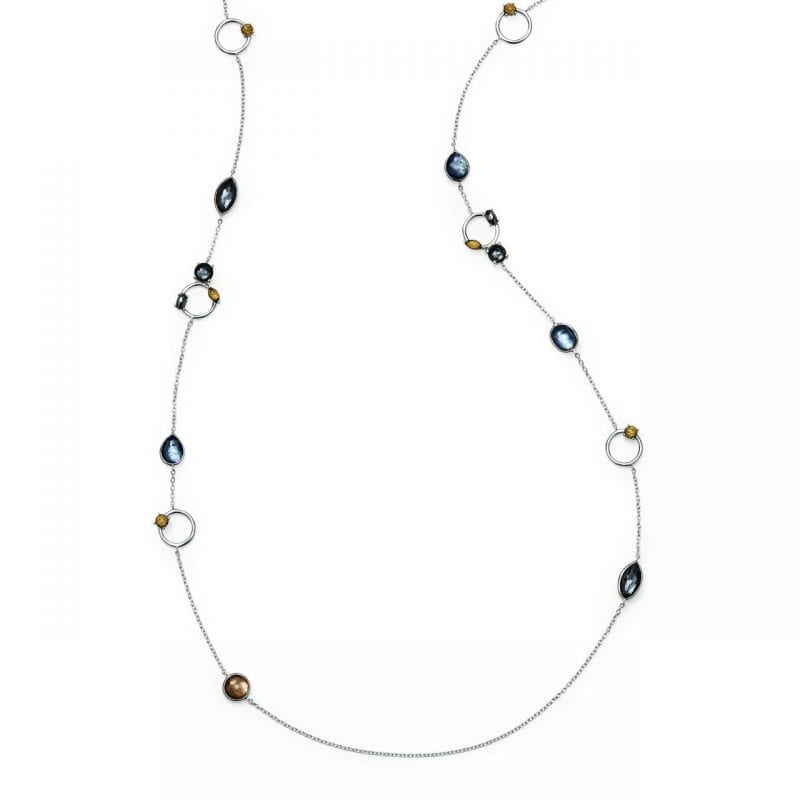 Ippolita Sterling Silver Rock Candy Open Circle Necklace in Positano
