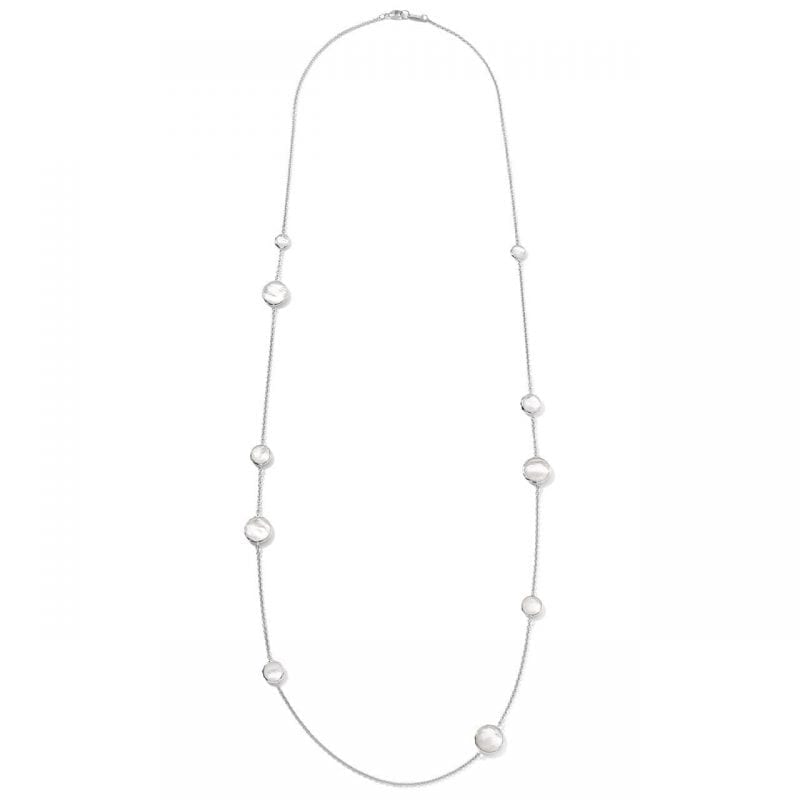 Ippolita Wonderland Mixed Multi Stone Station Necklace in Sterling Silver