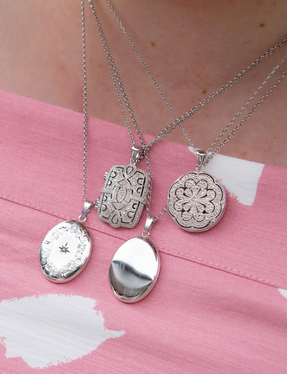 Childs Silver Heart Locket Personalised With Birthstone By Bish Bosh Becca  | notonthehighstreet.com