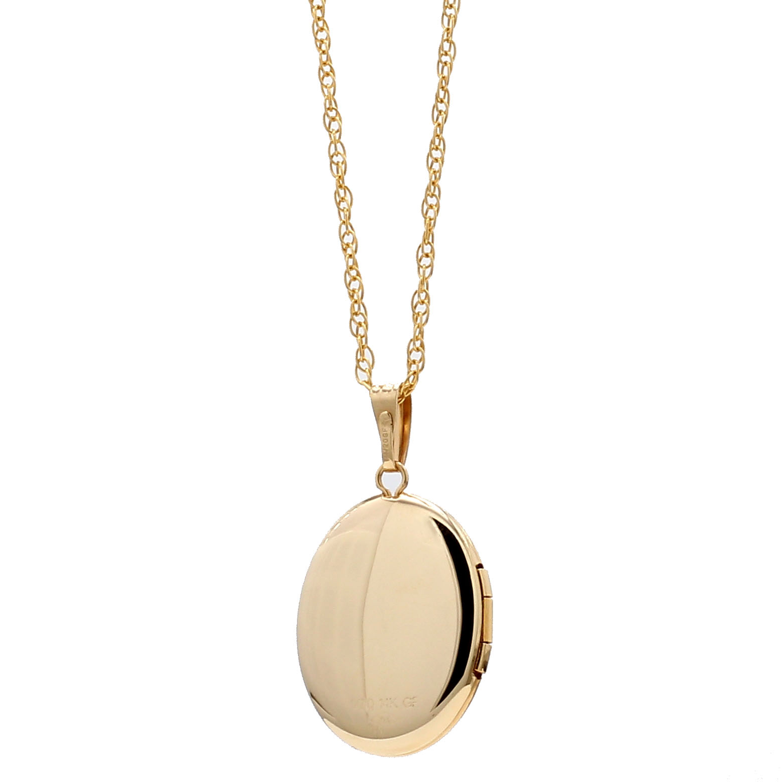 Gold Filled Locket Pendant Necklace With Diamonds – Bailey's Fine Jewelry