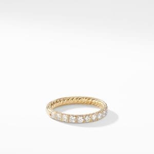 David Yurman Eden Eternity Wedding Band with Diamonds in 18K Gold, Size 6