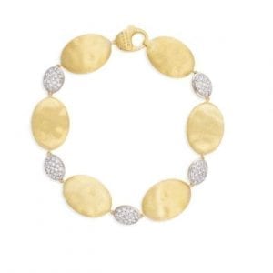 Marco Bicego Siviglia Grande Yellow Gold and Diamond Bracelet