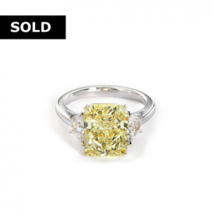 Forevermark Fancy Yellow Radiant Diamond Ring Bailey's Fine Jewelry