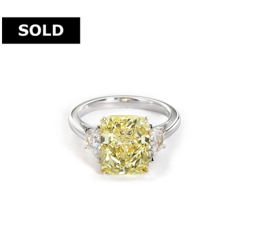 Forevermark Fancy Yellow Radiant Diamond Ring