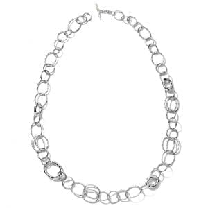 ippolita classico long hammered link chain necklace