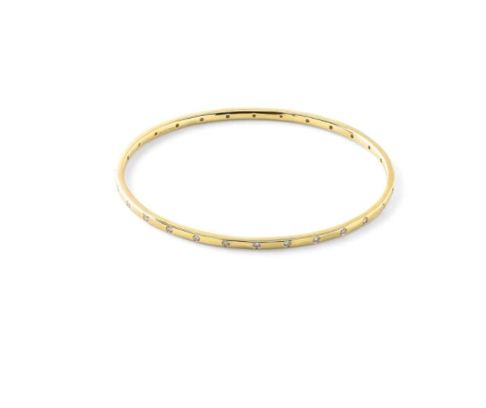 ippolita gold diamond stardust station bangle bracelet