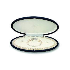 Mikimoto Akoya Cultured Pearl Three Piece Set in 18k White Gold