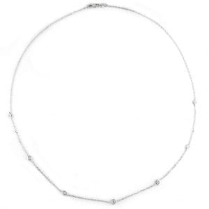 Diamonds By The Yard Necklace in Sterling Silver
