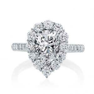 Pear Halo Engagement Ring Setting Engagement Rings Bailey's Fine Jewelry