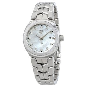 tag heuer mother of pearl dial watch