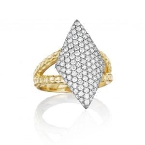 Phillips House Contrast Triangle in 14k Yellow Gold Fashion Rings Bailey's Fine Jewelry