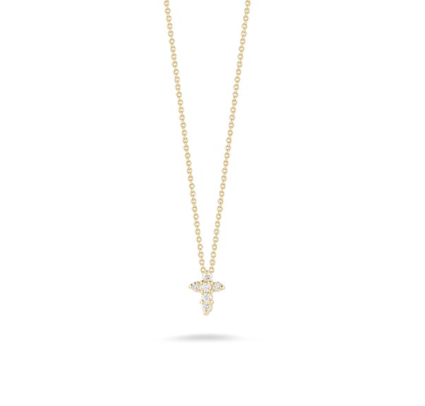 Roberto Coin Baby Cross Pendant Necklace with Diamond