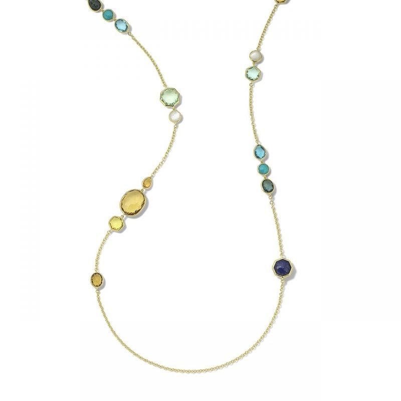 Ippolita 18k Yellow Gold Long Station Necklace in Oasis