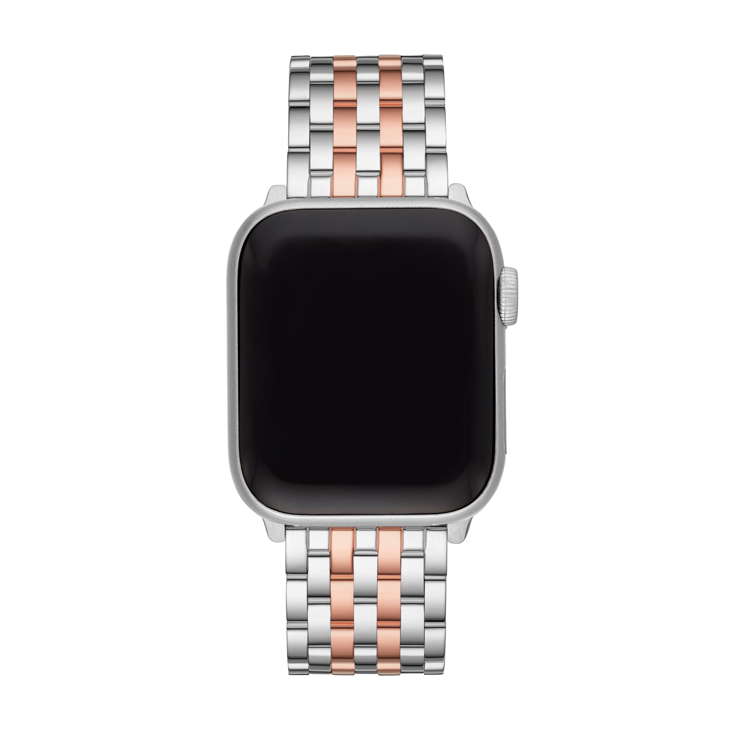 Michele 38/40mm Steel and Rose Gold Plate Apple Watch Strap – Bailey's Jewelry