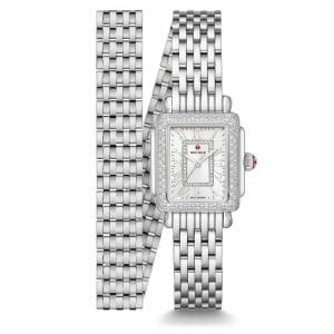 Michele 22x32mm Deco Madison Mini Stainless Steel Diamond Watch