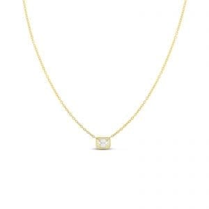 Roberto Coin Emerald Cut Diamond Necklace Necklaces & Pendants Bailey's Fine Jewelry