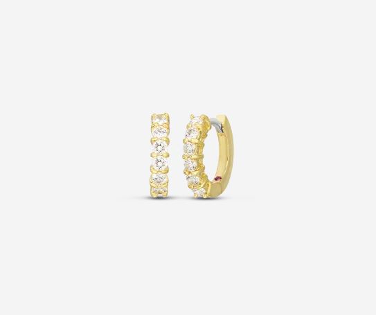 Roberto Coin Huggie Diamond Earrings – Bailey's Fine Jewelry