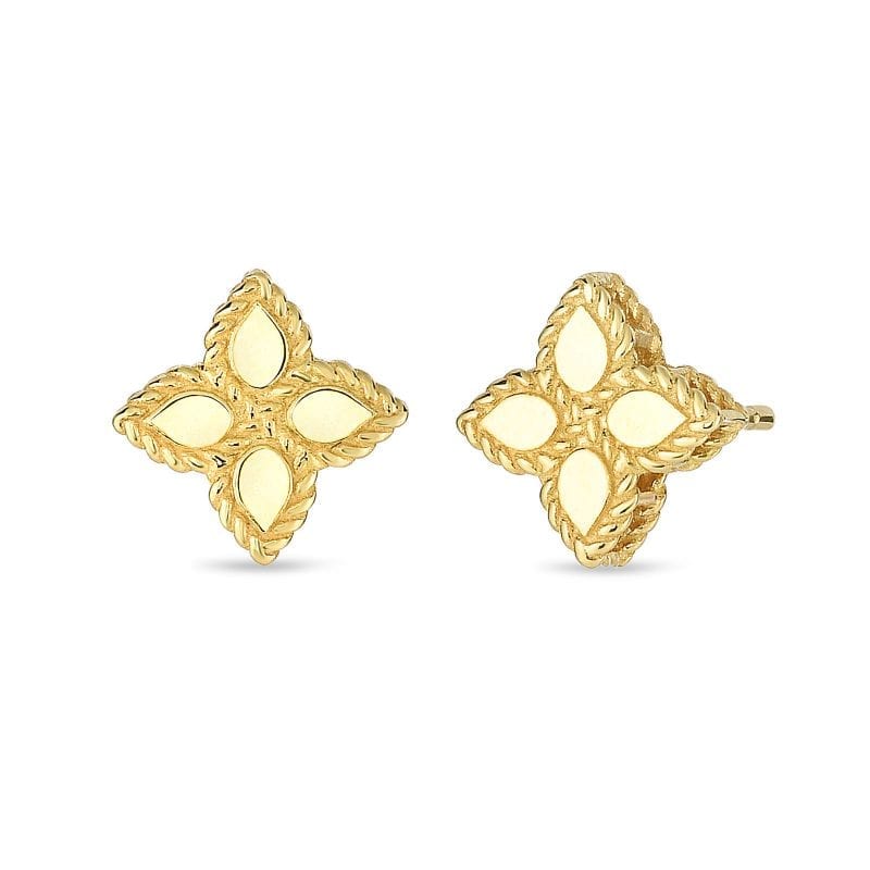 Roberto Coin Small Stud Earrings in 18k Yellow Gold