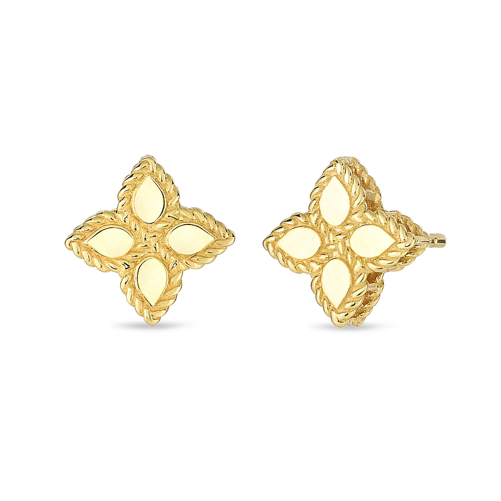 Roberto Coin Small Stud Earrings in 18k Yellow Gold – Bailey's Fine Jewelry