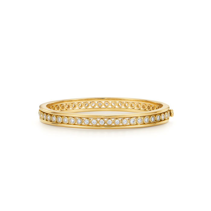 Temple St. Clair 18k Yellow Gold Diamond Classic Eternity Bracelet