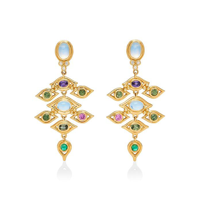 Temple St. Clair 18k Yellow Gold Campo De' Fiori Earrings