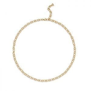 Temple St. Clair Classic Gold 18k Gold Ribbon Chain, 18"