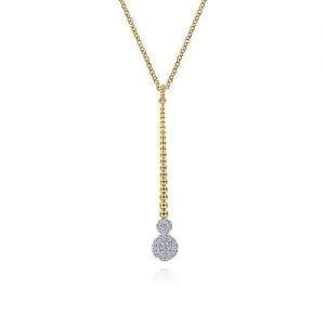 Bead Bar Diamond Drop Y Necklace