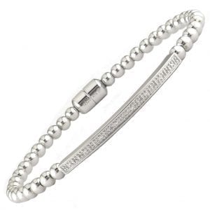 silver micropave diamond bracelet