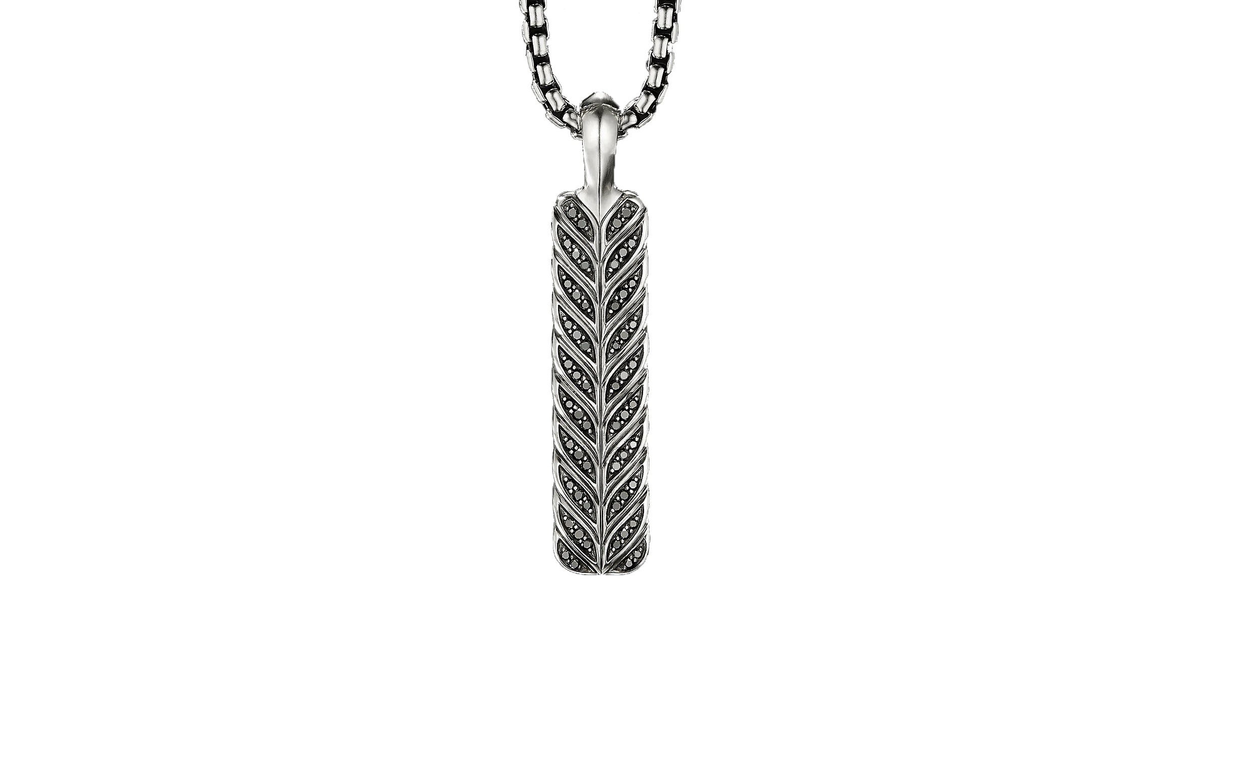 David Yurman Chevron Ingot Tag Black 