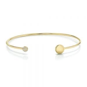 Bailey's Heritage Collection Diamond Gold Cuff Bracelet