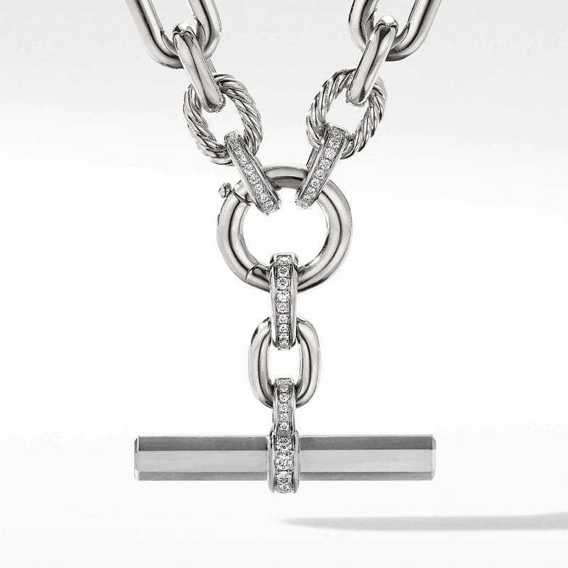 David Yurman Lexington Diamond Chain Necklace