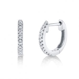 Bailey’s Icon Collection Tiny Diamond Hoop Earrings Earrings Bailey's Fine Jewelry